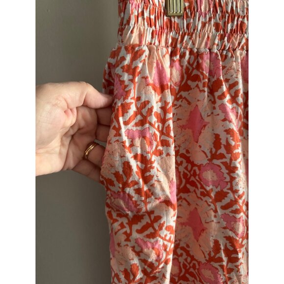 C&C California Womens Pants M Floral Wide Leg Pants Linen Blend - Picture 10 of 10